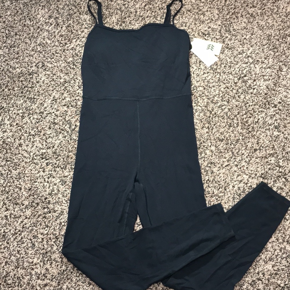 NEW SIZES All In Motion Luxe Everyday Soft Full Length Black Active Bodysuit NWT - Picture 5 of 12